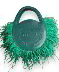 Image 2 of SAIxAlexandre Green Brida Feather Bag