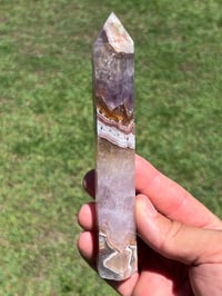 Image 2 of Large Lace Agate with Amethyst Generator #2555