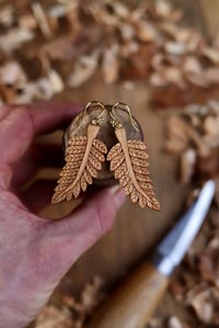 Image 2 of Fern Leaf- Earrings 