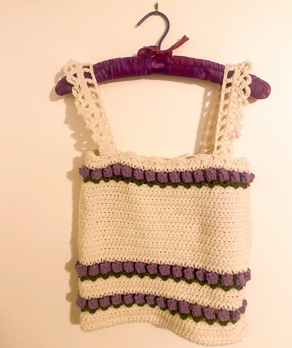 Image of Crochet Tulip Top - MADE TO ORDER (Read Description)