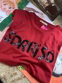 Image 1 of Camiseta bordada a man. SORRISO. Talla M oversize.