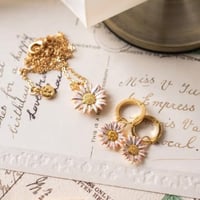 Image 2 of Fable Enamel Daisy Huggies
