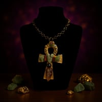 Image 4 of Stones on Ankh Pendant 
