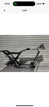 Image 1 of 2002-2007 Tinworksinc Harley Davidson Touring Bagger Stock Replacement Frame  USA Made