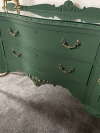 Image 3 of Stunning Green & gold sideboard 