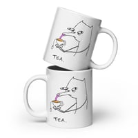 Image 2 of White glossy mug TEA
