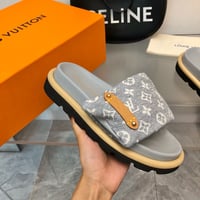 Image 5 of LV Pillow Denim Slides