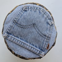 Image 4 of Reworked NY Reversible Bucket Hat 80s Leopard top L 23"