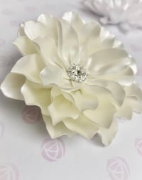 Satin Flower in Ivory