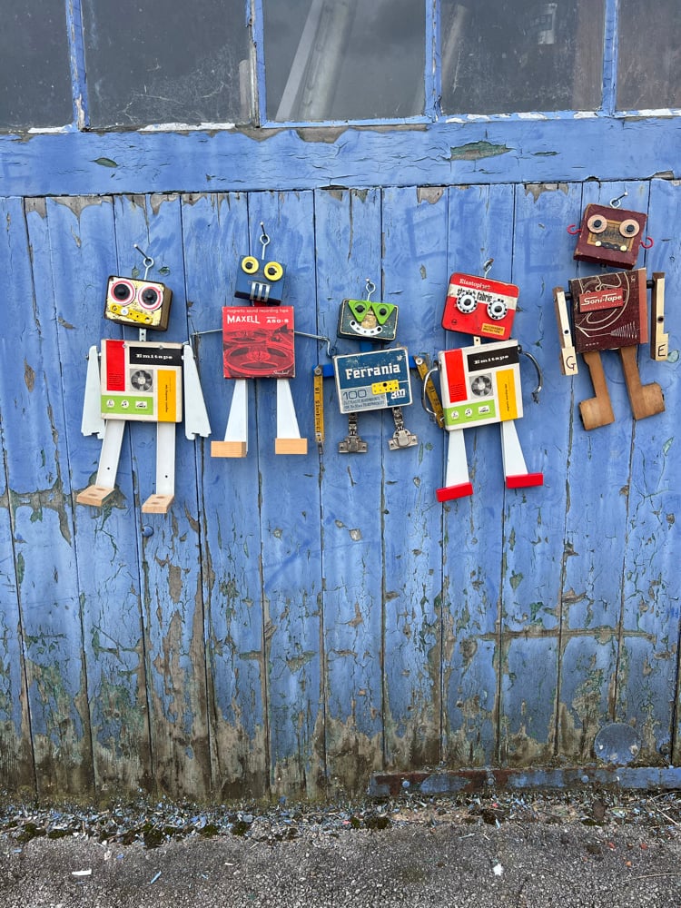 Image of Wall hanging robots