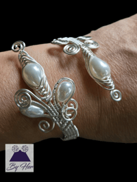 Image 4 of Pearl Herringbone Cuff