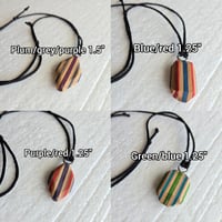 Image 4 of Recycled Skateboard Necklace - August Batch