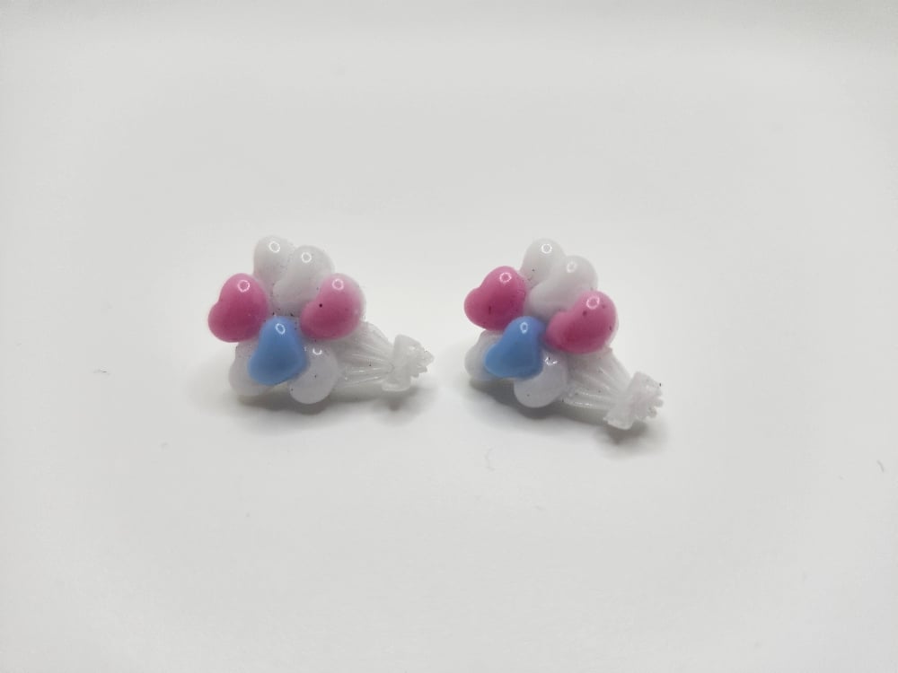 Image of Heart Balloon Earrings