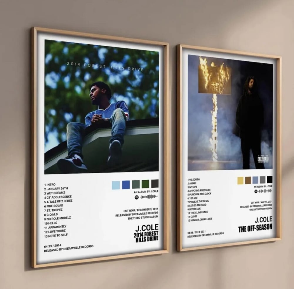 J.Cole Album Posters