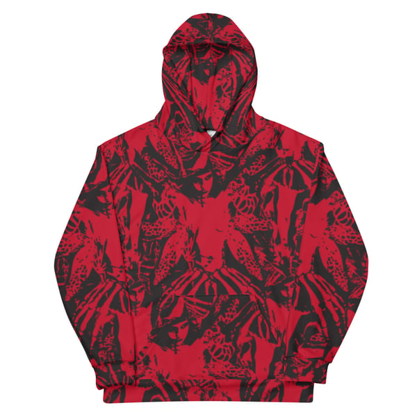 Image of NAMELESS RED ALLOVER HOODIE