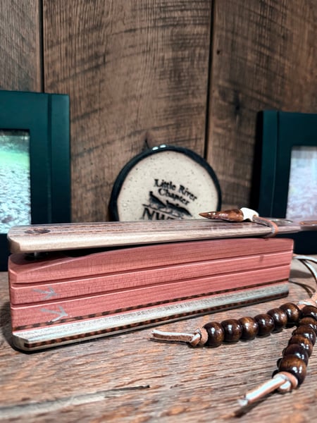 Image of Blue Mahoe/Cedar with Snakewood inlays short box