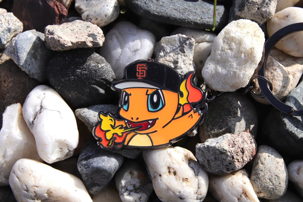 Image of Charmander San Francisco Giants Keychain