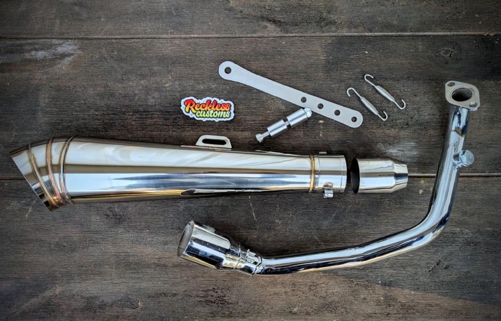 GY6 GP Straight Race Exhaust 