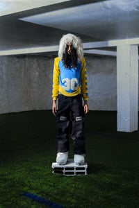 Image 3 of FUR HOODIE UNIVERSITÉ BLUE/YELLOW