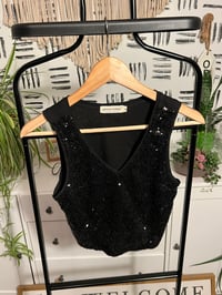 Image 1 of sequins crop top 