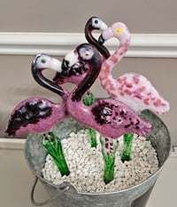 Image 1 of Flamingo Plant Stake