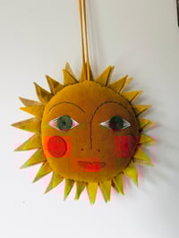 Image 1 of Hanging Golden Velvet Sun 