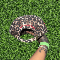 Image 4 of Leopard & Red Dad Hat 