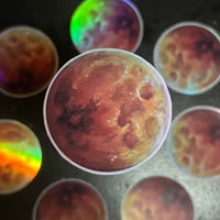 Image 1 of Blood moon holographic artwork sticker