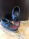 Short Black Royal Red Women’s Moccasin 