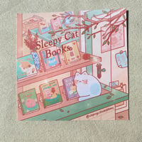 Image 2 of Sleepy Cat Books Mini Prints