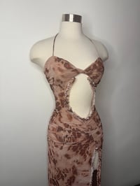 Image 3 of Darlyn Marbled Cheetha Maxi Dress