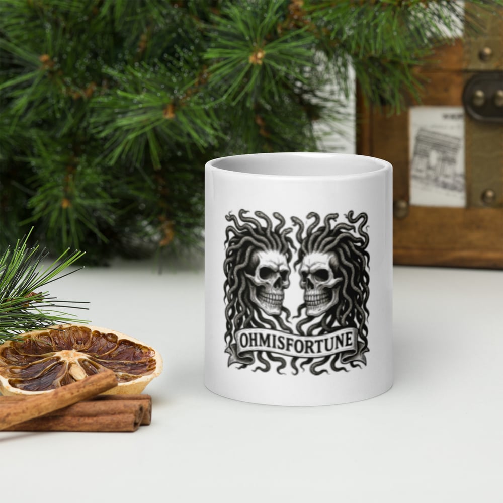 Image of Ohmisfortune White glossy mug