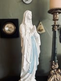 Grande statue de la Vierge, vintage en plâtre, 45 cm! 
