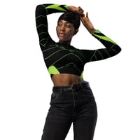 Image 11 of Thought Provoker Recycled Long-Sleeve Crop Top