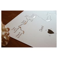 Image 2 of Affiche Plages en Or Dinard noir A4 