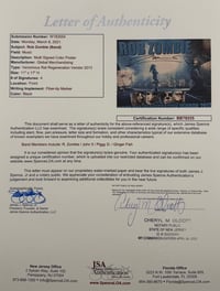 Image 2 of Rob Zombie Band Autograph 11x17 JSA LOA 