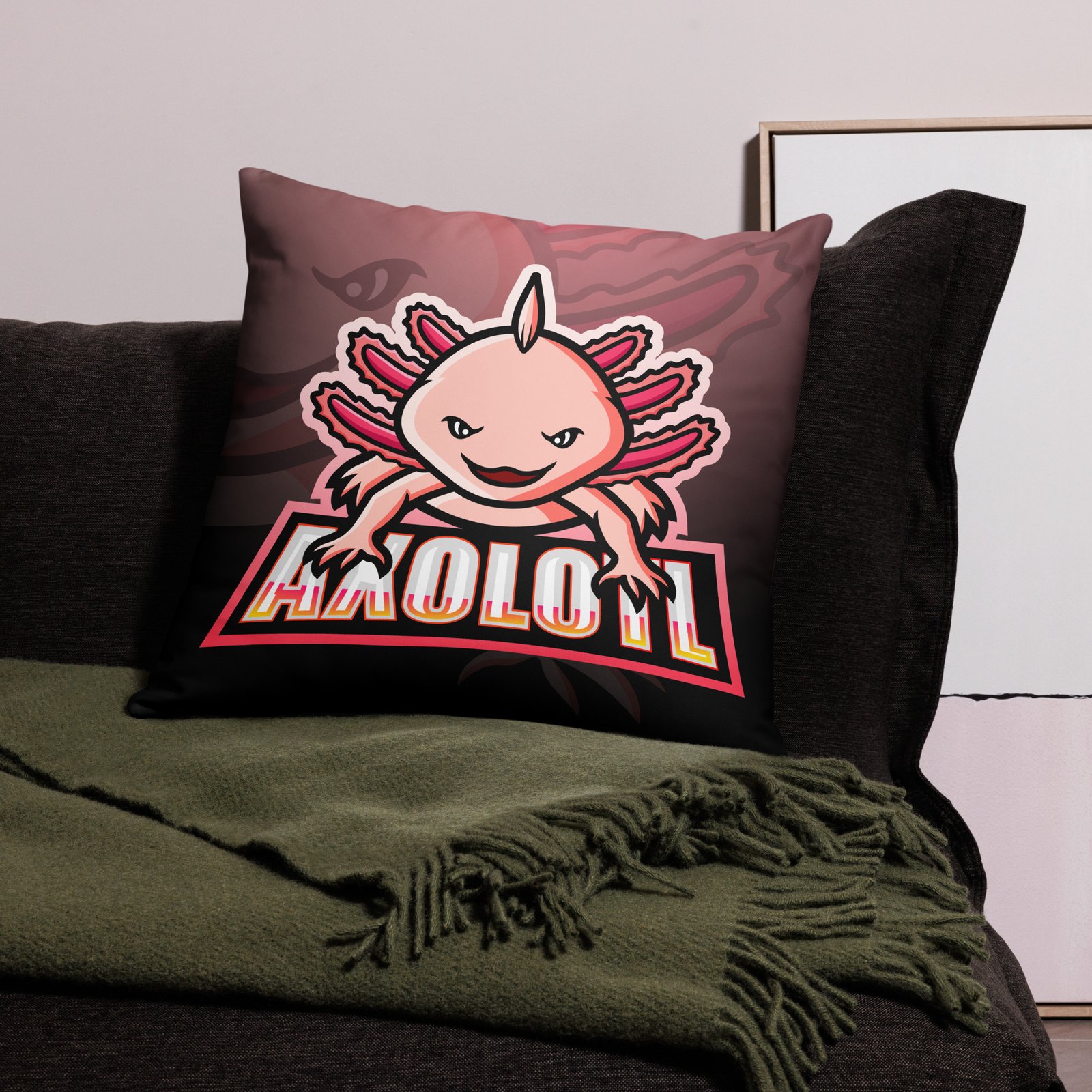 Axolotl Pillow Case | Axolotl Galaxy