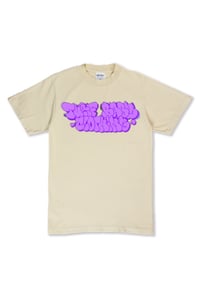 Image 1 of turf baby str8bombin screwed up cream tee