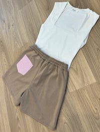 Image 3 of Diamanté pocket & white body set - 4 colours 