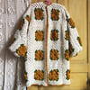 Gold Roses Granny Sweater