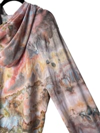 Image 10 of ♻️ UPCYCLED XL Lightweight Hoodie Tee in Mojave Ice Dye