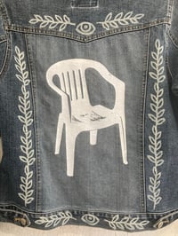 Image 3 of 'Throne' Denim Printed Jacket Oneshot