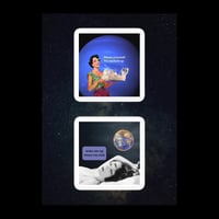 Image 4 of blame yourself/wake me up when i'm rich set of 2 stickers
