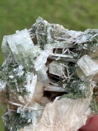 Image 6 of Green Apophyllite, Scolecite & Stilbite Specimen | India #3040