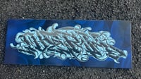Handpainted Negative scheme 80x30cm