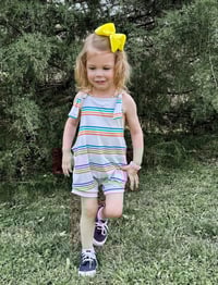 Image 1 of Boys Rule Overalls (bummies/shorts)