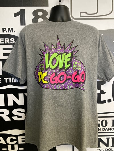 Image of Grey YO! LOVE DC GOGO T-shirt