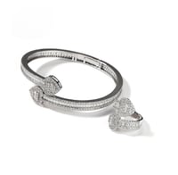 Image 1 of Heart bangle set