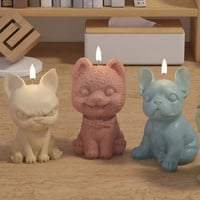 Image 3 of DIY Dog Candle Silicone Mold Cute 3D Animal Aromatherapy Candle Resin Mold Making Cute Gift Table De