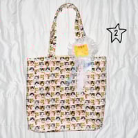 Image 3 of large kitten tote bags